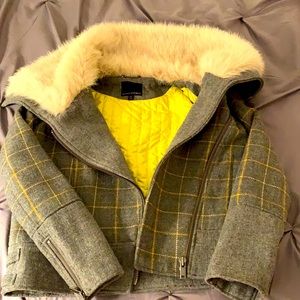 Banana Republic jacket with fur collar